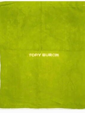 ♦️Tory Burch Lime Green Dustbag Large 14 x 12 Band New